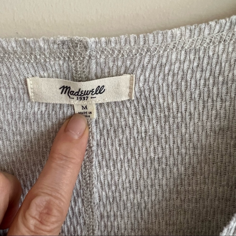 Madewell grey -neck sweater - Picture 4 of 6